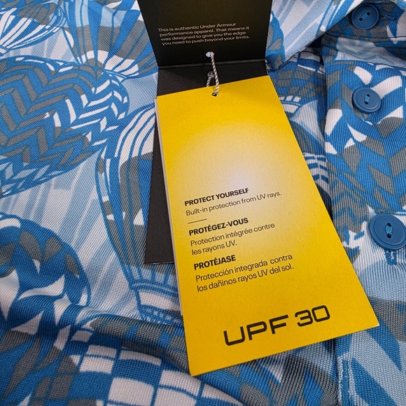 Under Armour The Playoff Polo Shirt Men's Large Hot Air Balloon Print UPF 30‎ - Picture 3 of 6